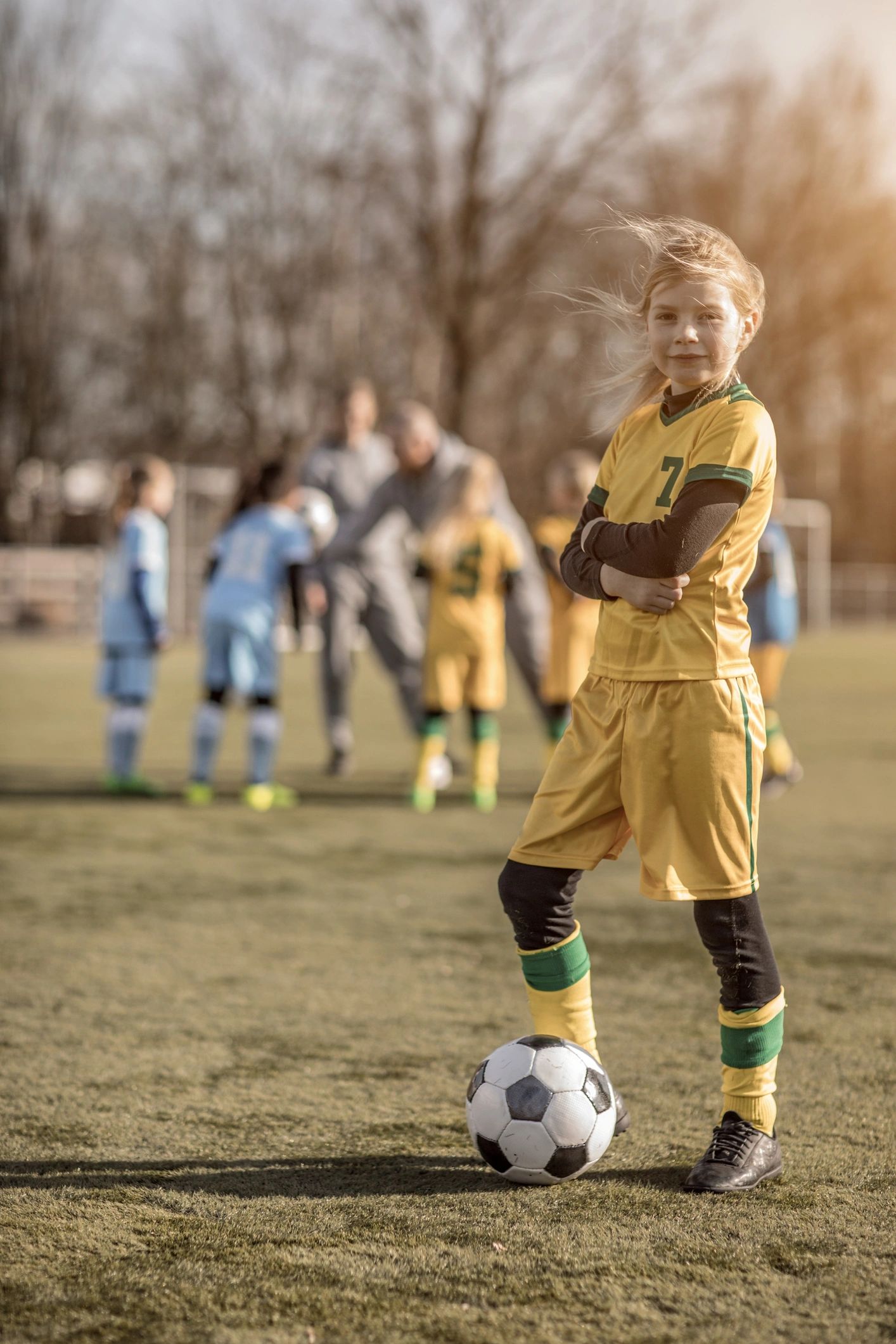 Youth soccer leader portrait